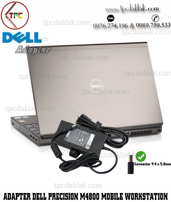 Sạc Laptop Dell Precision M4800 Workstation 19.V - 9.23A - 180W ( Connector 7.4 x 5.0 mm )