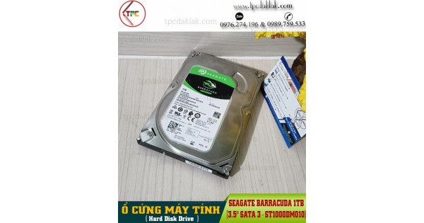 Ổ cứng máy tính HDD Seagate BarraCuda 1TB ST1000DM010 INCH