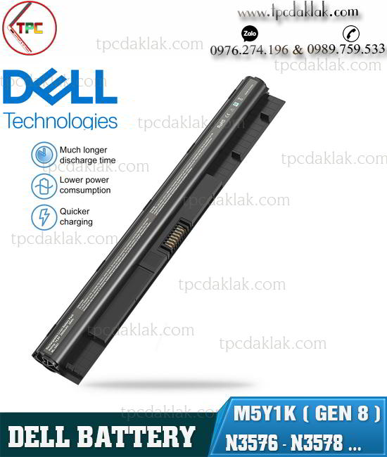 Pin ( Battery ) Laptop Dell 3576 / 3578 / 3478 / 3476 / M5Y1K Original - Pin Dành Cho CPU Thế Hệ 8 