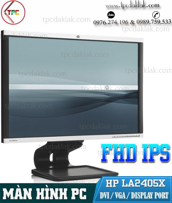 Màn hình máy vi tính LCD HP 24" LA2405X Full HD IPS - DVI / VGA / DISPLAY PORT ( CŨ - 2ND ) 