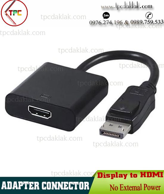 Cáp chuyển đổi Display Port - HDMI Port | Adapter Connector Display Port to HDMI Port [ OEM ]