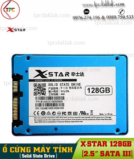Ổ cứng SSD 128GB X-STAR 2.5" Sata III 6Gb/s | X-STAR 128GB SSD Tốc độ đọc: 500 MB/ S -  Tốc độ Ghi: 400 MB/ S