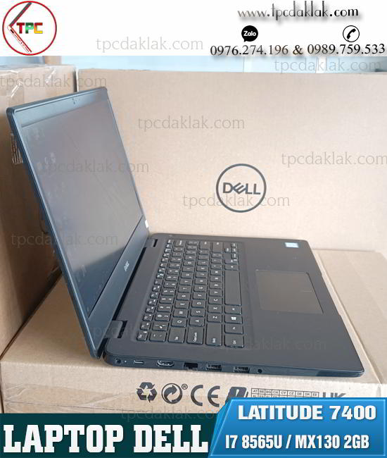 Laptop Dell Latitude 7400/ I7 8565U / Ram 8GB / SSD 256GB / Graphics 620 / MX130 2GB / LCD 14.0"FHD