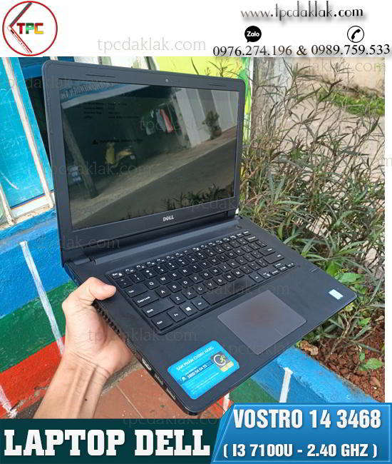 Laptop Dell Vostro 14 3468/ I3 7100u / Ram 8GB / SSD 128GB / HD Graphics 620 / LCD 14.0"HD