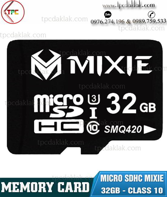 Thẻ nhớ MicroSDXC Memory Card 32GB Mixie U3 Class 10 | Thẻ nhớ 32GB Micro SD Speed Up To 95Mb/s