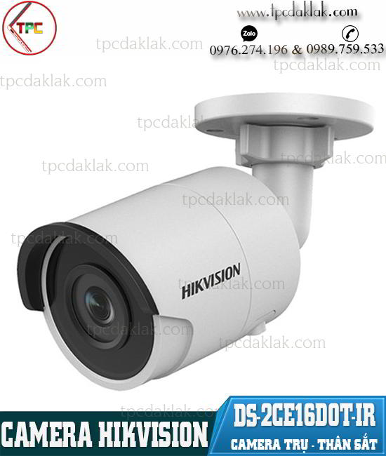 Mắt Camera HD-TVI Hikvision DS-2CE16D0T-IR 2.0 Megapixel ( Camera ngoài trời - trụ - thân sắt ) 