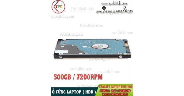 Ổ cứng Laptop HDD Seagate 500GB Sata 7200RPM ST500LM021