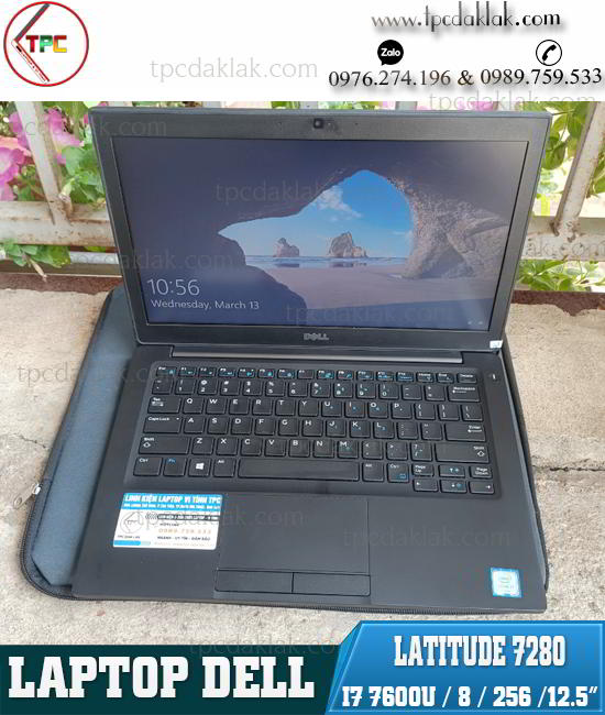 Laptop Dell Latitude 7280 / Core I7  7600U / Ram 8GB / SSD 256GB / Intel® HD Graphics 620 / LCD 12.5" HD 