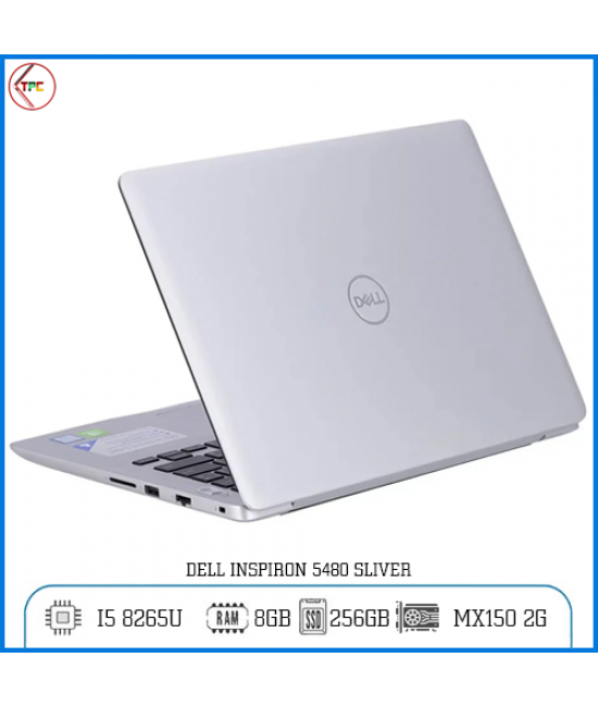 Laptop Dell Inspiron 5480/ I5 8265U/ Ram 8GB PC4/ SSD 256GB/ VGA Nvidia MX150 2G/ LCD 14.0" Full HD