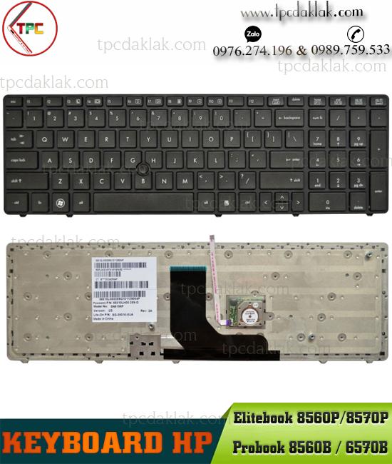 Bàn phím Laptop HP EliteBook 8560P, 8570P, Probook 8560B, 6560b, 6565b, 6570b, 9Z.N6GUF.20T