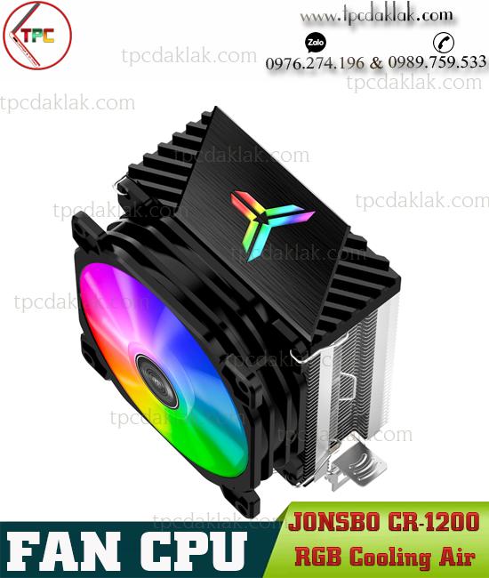 Quạt Tản nhiệt khí CPU Jonsbo CR-1200 | Fan CPU CR-1200 LED RGB Cooling Air ( Multi Socket Intel - AMD )