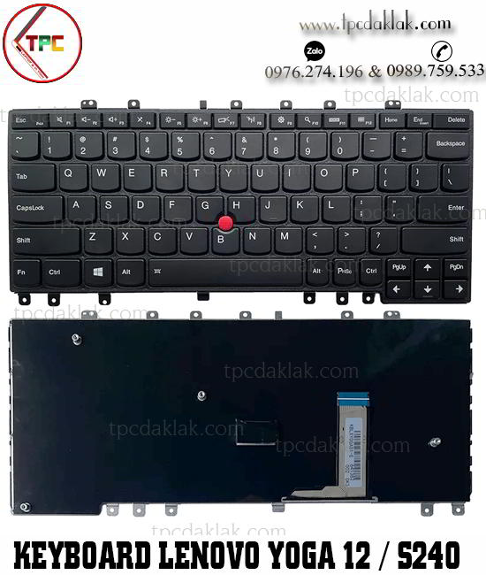 Bàn phím Lenovo ThinkPad Yoga 12 , ThinkPad Yoga S1, ThinkPad S240, 00HT989, 04y2620, 04y2916 keyboard