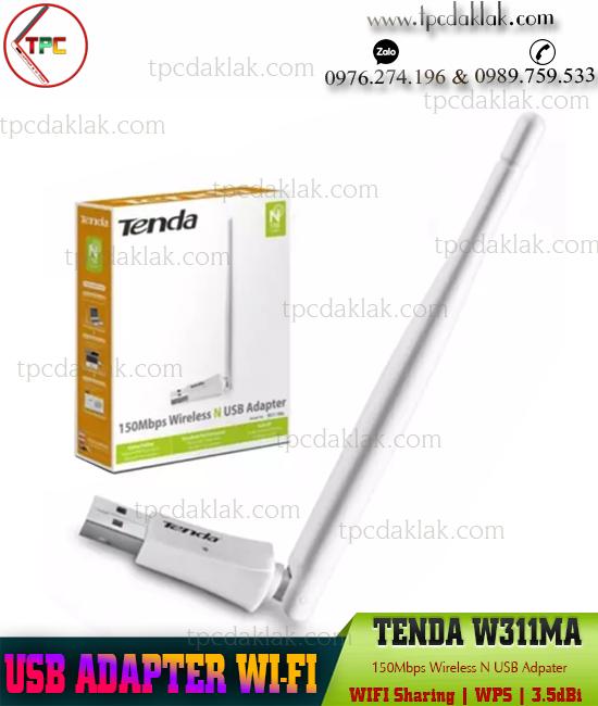 USB Adapter Wi-fi Tenda W311Ma 150Mbps | USB Wireless Adapter for Windows, Mac Os