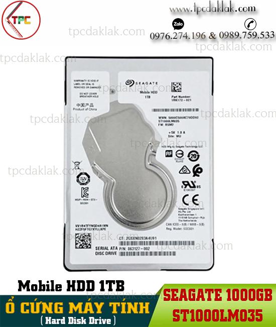 Ổ cứng laptop 1TB Seagate Mobile HDD ST1000LM035 ( 2.5" 5400RPM, 128MB Cache, Sata3 6Gbp/s )