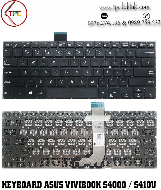 Bàn phím Laptop Asus VivoBook S4000, S4000UA, S4000U, S4000VA, S4000V Series ( Original )