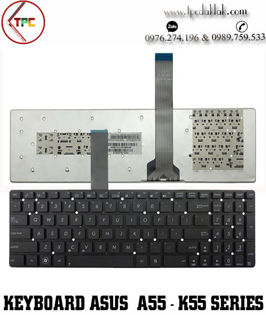 Bàn phím Laptop Asus A55, A55DE, A55VS, A55XI, K55, K55A, K55N, K55VJ, K55VM, K55XI, K55A-BBL4