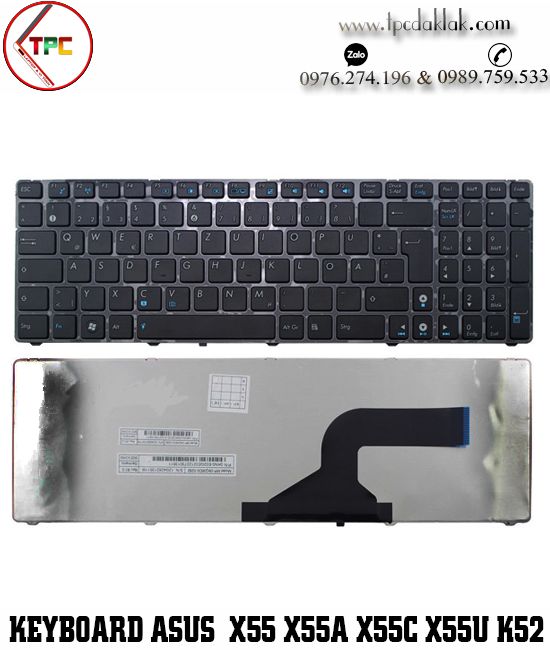 Bàn phím Laptop ASUS K52 K52F X55 X55A Series | Keyboard For ASUS K52 K52F X55 X55A