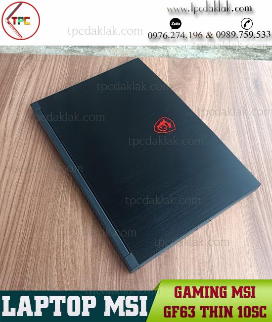 Laptop MSI GF63 Thin 10sc / I7 - 10750H / Ram 16GB PC4 / SSD 512GB / GeForce GTX 1650 4GB / LCD 15.6 FHD