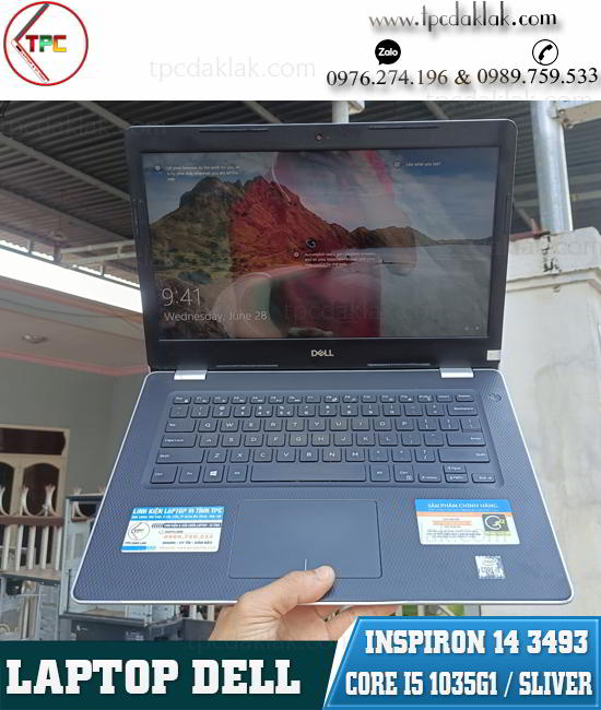 Laptop Dell Inspiron 14 3493/ Intel Core I5 1035G1 / Ram 8GB / SSD 256GB / UHD Graphics/ LCD 14.0 FHD
