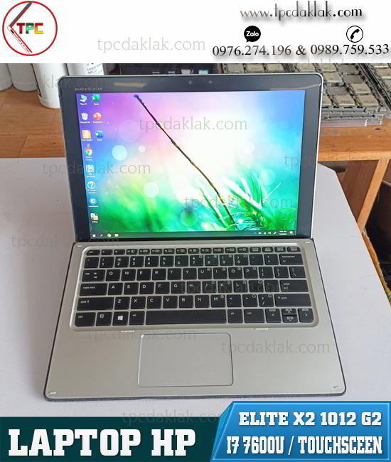 Laptop HP Elite X2 1012 G2 / Core I7 7600U/ Ram 16GB / SSD 256GB / Intel HD Graphics 620 / LCD 12.5" Touchscreen 3K ( Cảm ứng đa điểm )