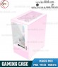 Case ( Vỏ máy tính ) Magic MIX Màu Hồng - Mặt Kính - Chưa Fan ( Pink / Gaming / Design / Office ) M-ATX/ITX /ATX 