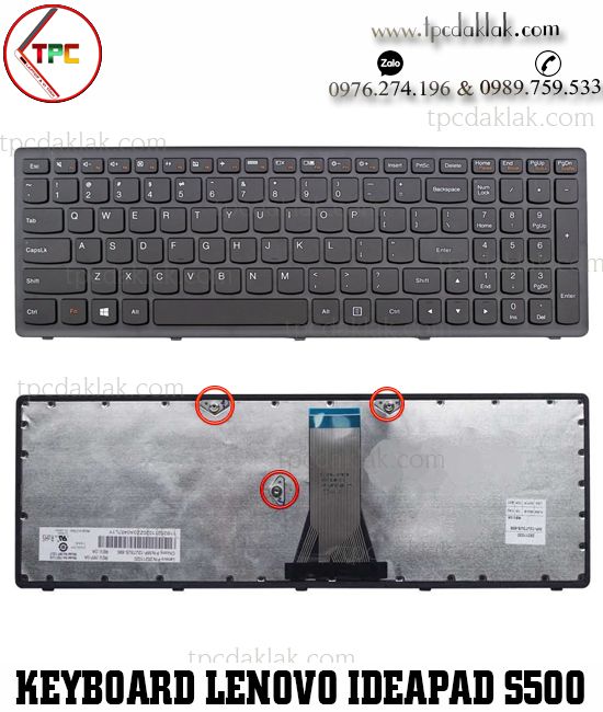 Bàn phím Laptop Lenovo IdeaPad S500, G500S, Z501, G510S - Lenovo Flex-15, Flex-15D, MP-12U73US-6862