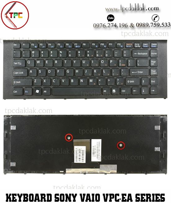 Bàn phím Laptop Sony Vaio VPC-EA, PCG-61211T | MP-09L16F0, V081678FS1 ( Màu Đen )