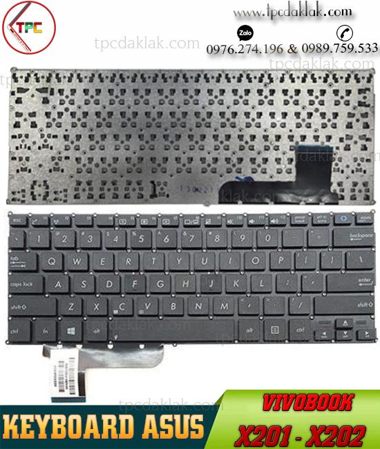 Bàn phím Laptop Asus Vivobook F201, F202, Q200, Q200E, R200E, R201E, R202E, S200, S201, X200, X201, X202