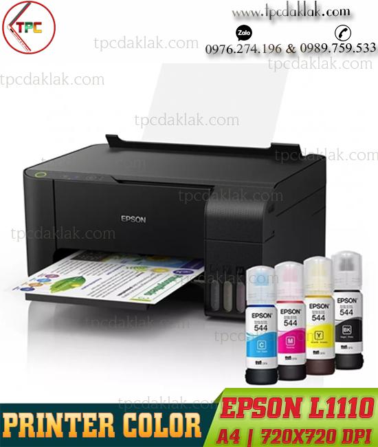 Máy In phun màu Epson L1110 | Color Printer Epson EcoTank L1110 ( Cyan, Magenta, Yellow, Black )