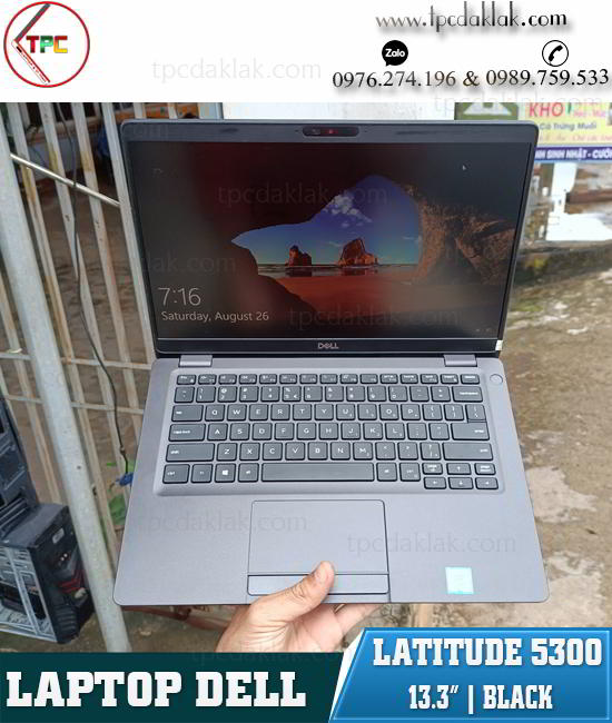 Laptop Dell Latitude 5300 / Core I5 8365U V-Pro / Ram 8GB / SSD NVME 256GB / UHD Graphics 620 / LCD 13.3" FHD