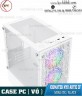 Case ( Vỏ máy tính ) Xigmatek NYX ARTIC 3F White Hai Mặt Kính ( Gaming / Design / Office ) M-ATX , 3 FAN RGB