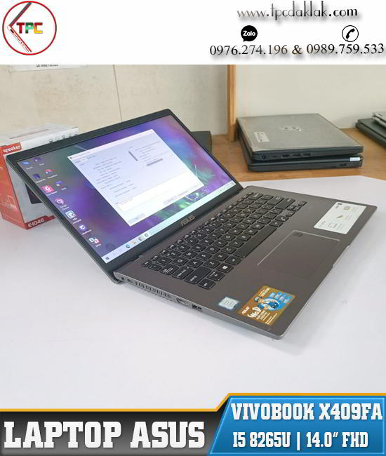 Laptop Asus VivoBook X409FA/ Intel Core I5 8265U/ Ram 8GB/ SSD 256GB/ UHD Graphics 620/ LCD 14" FHD