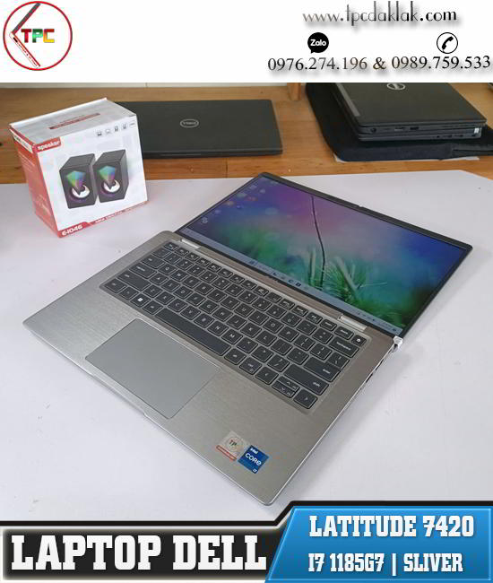 Laptop  Dell Latitude 7420 ( Sliver ) / Core I7 1185G7 / Ram 16G / SSD 256G / Intel® Iris® Xe Graphics / Màn hình 14.0 inch Full HD