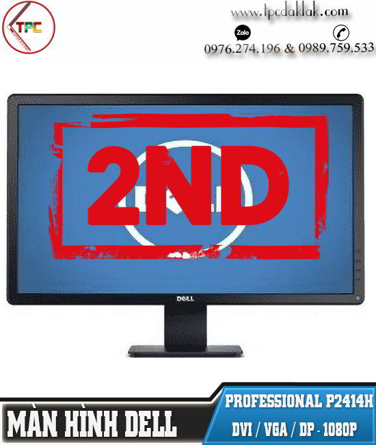 Màn hình máy tính Dell 24 inch P2414Hb Full HD LED IPS, DVI, VGA, DisplayPort, 4 x USB ( 2ND )