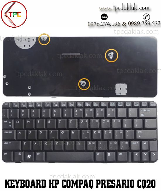 Bàn phím Laptop HP Compaq Presario 2230, 2230s, CQ20, CQ20-100, CQ20-200, CQ20-300 , V062326BK1