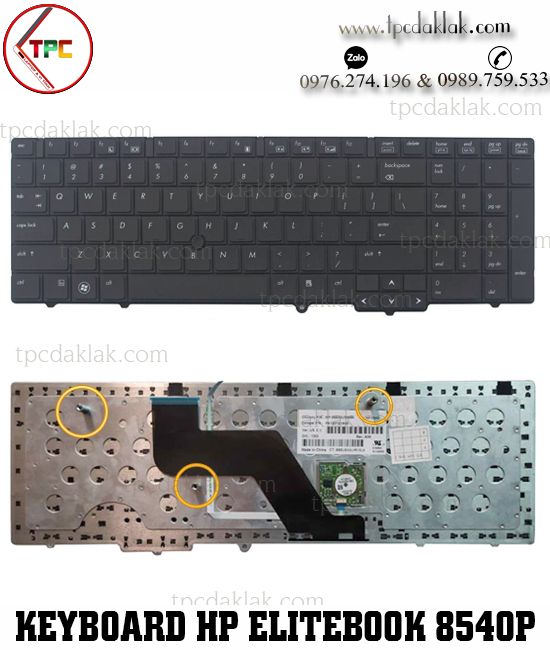 Bàn phím Laptop HP Elitebook 8540p, 8540w, 8540b, MP-09A83US6698-US, MP-09A70J0-698