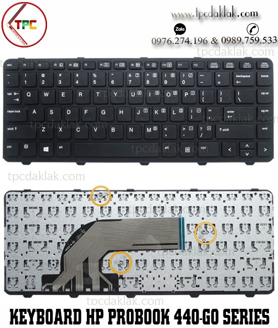 Bàn phím Laptop HP Probook 430 G2, 440 G0, 440 G1, 440 G2, 445 G1, 445 G2, 640 G1, 645 G1 ( Replace )