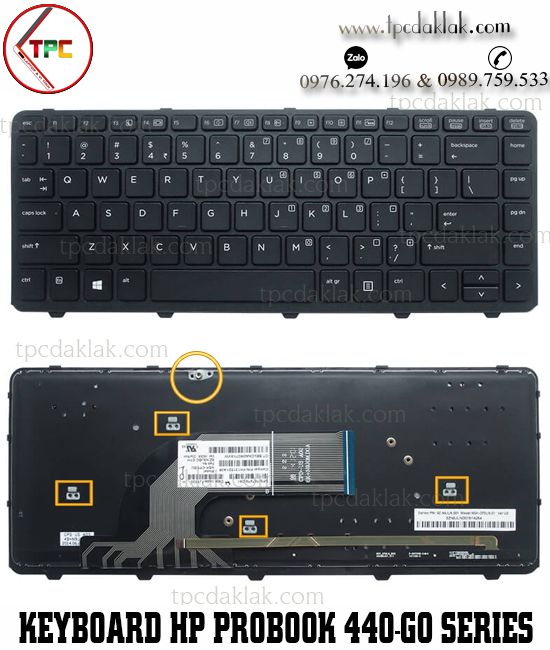 Bàn phím Laptop HP Probook 430 G2, 440 G0, 440 G1, 440 G2, 445 G1, 445 G2, 640 G1, 645 G1 ( Original )