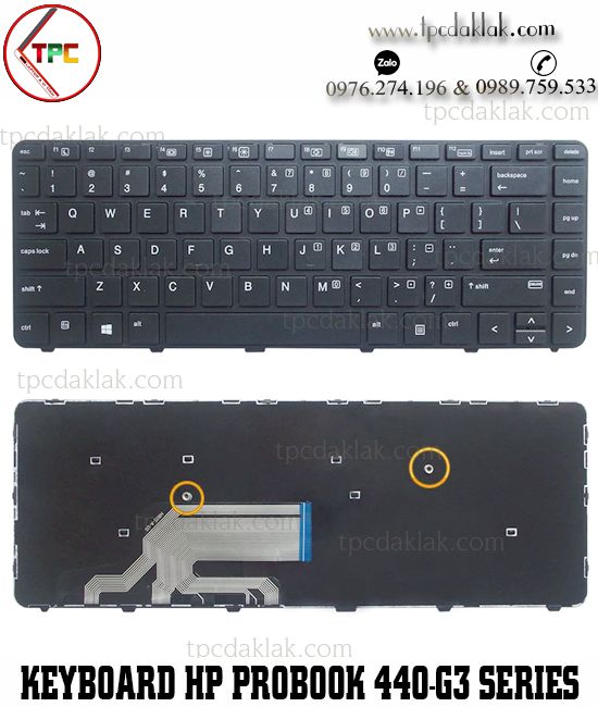 Bàn phím Laptop HP ProBook 430 G3, 430 G4, 440 G3, 440 G4, 640 G2, 645 G2, 445 G3, 840801-001