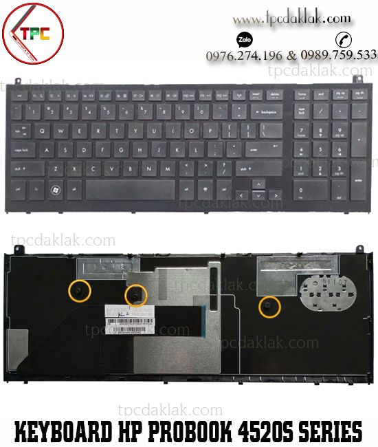 Bàn phím Laptop HP Probook 4520, 4520s, HP Probook 4525, 4525s, MP-09K16TQ-4423 Keyboard