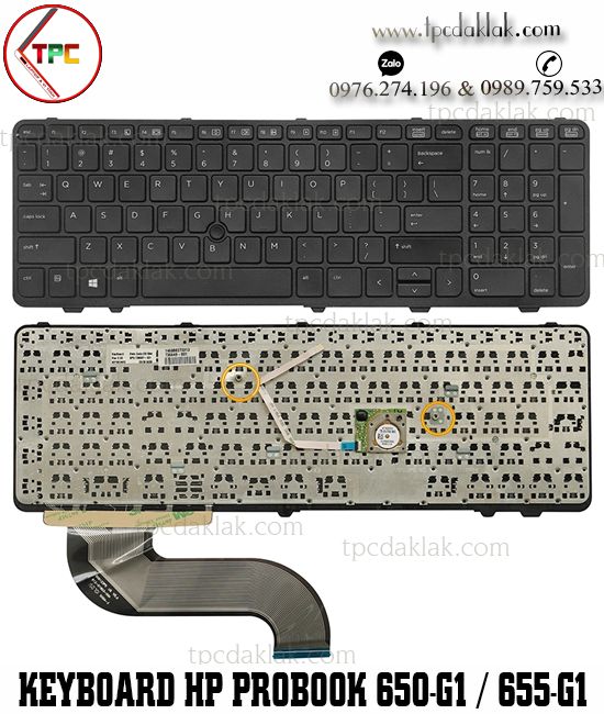 Bàn phím Laptop HP Probook 650, 650-G1, 655, 655-G1, SG-61310-2JA, 738697-A41 Keyboard