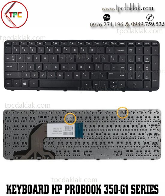 Bàn phím Laptop HP ProBook 350-G1, 351-G1, 350-G2, 355-G2, 356-G2, 758027-001 Keyboard