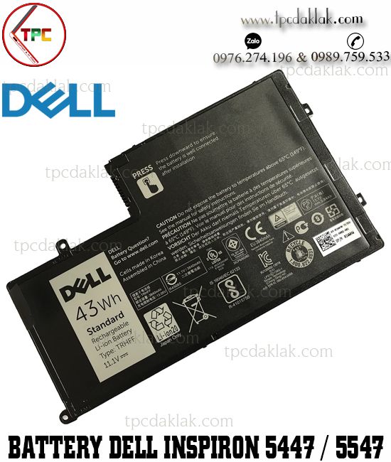 Pin Laptop Dell Inspiron 5443, 5445, 5447, 5442, 5448, 5457, 5542, 5545, 5547, 5548, 5557, E3450, E3350, 3550