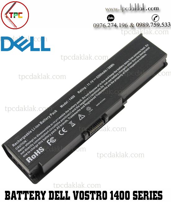 Pin laptop Dell Dell Vostro 1400, 1420, V1400, V1420 - Inspiron 1400, 1420| FT080, 451-10517