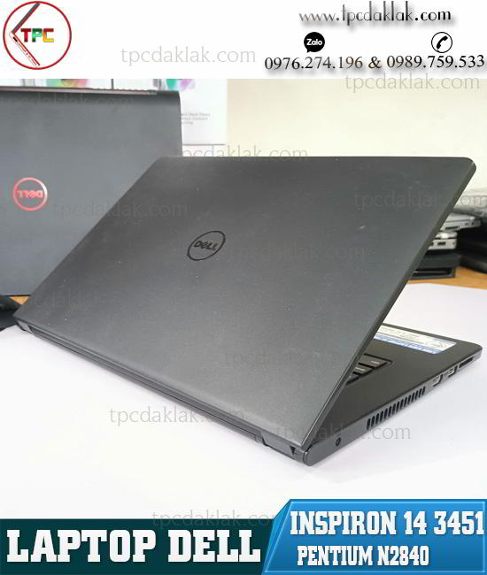 Laptop Dell Inspiron 14 3451/ Intel Pentium N2840 / Ram 4GB / SSD 128GB/ Intel HD Graphics / LCD 14.0-Inch HD