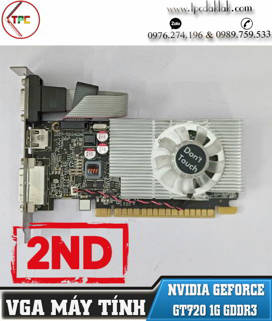 VGA Nvidia Gefore GT720 1G SDDR3 DVI-D / D-Sub / HDMI ( 2ND ) | Linh kiện máy tính Buôn Ma Thuột, Dak Lak