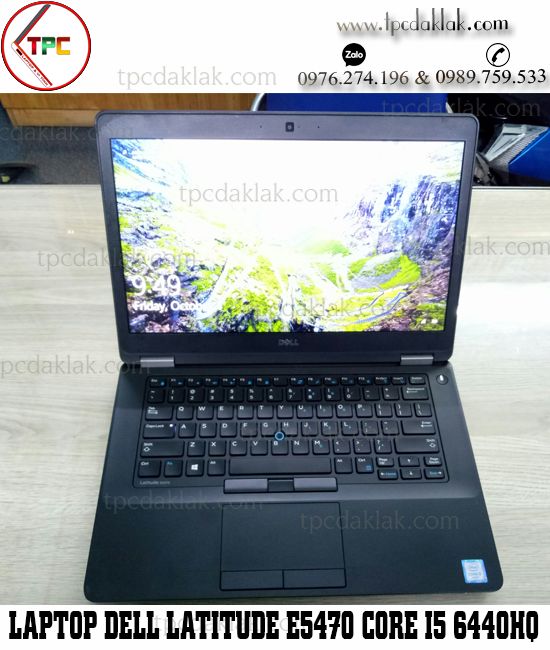 Laptop Dell Latitude E5470 Core I5 6440HQ, Ram 8GB, SSD 256GB, HD Graphics 530, 14' FHD
