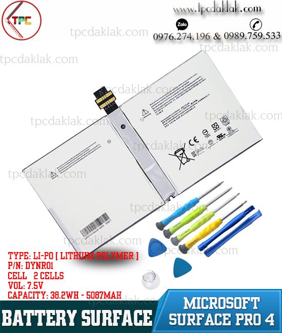 Pin ( Battery ) Microsoft Surface Pro 4 1724 12.3" Table Series |  DYNR01 G3HTA027H 7.5V 38.2Wh 5087mAH
