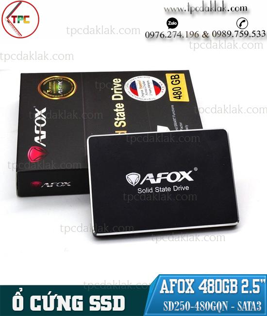 Ổ cứng máy tính SSD 2.5" Sata 3 Afox 480GB SD250-480GQN | SSD 480GB Afox ( Đọc 560MB/s  / Ghi 520MB/s )
