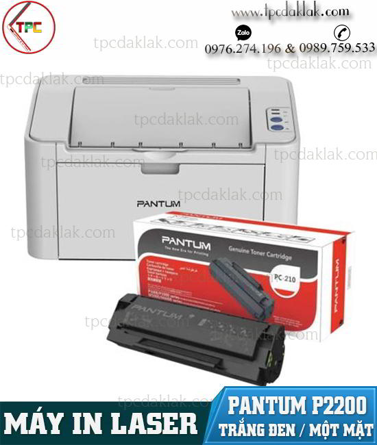 Máy In đơn sắc trắng đen Pantum P2200  | Printer Laser Pantum P2200 - In Một mặt A4, A5, B5 ( USB 2.0,Một mặt )